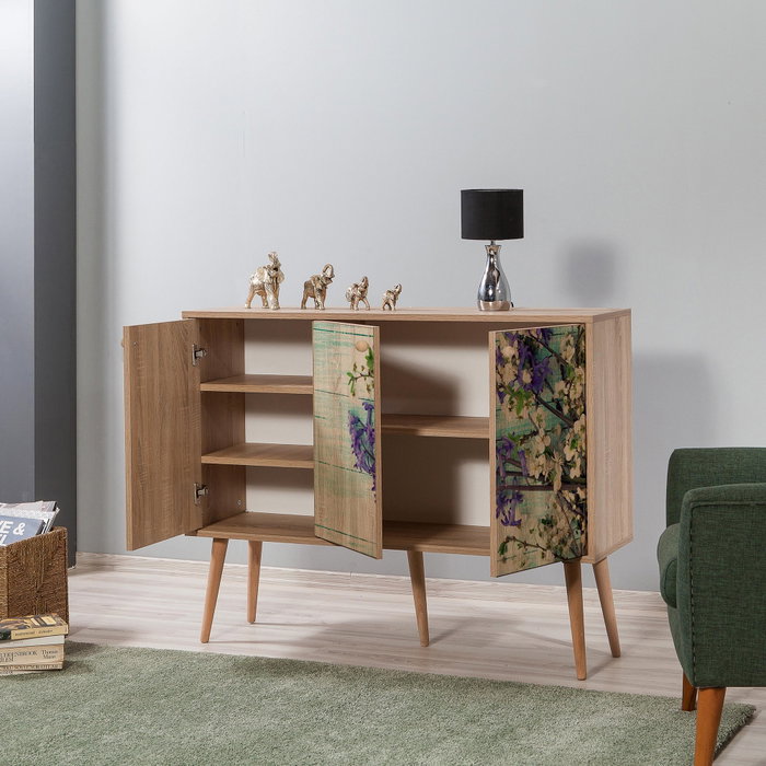 Hanah Home Consola Mega - 727 Roble Sonoma